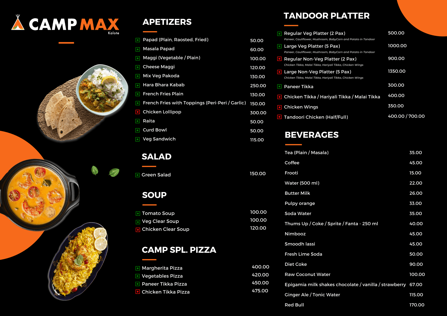 Buffet Menu
